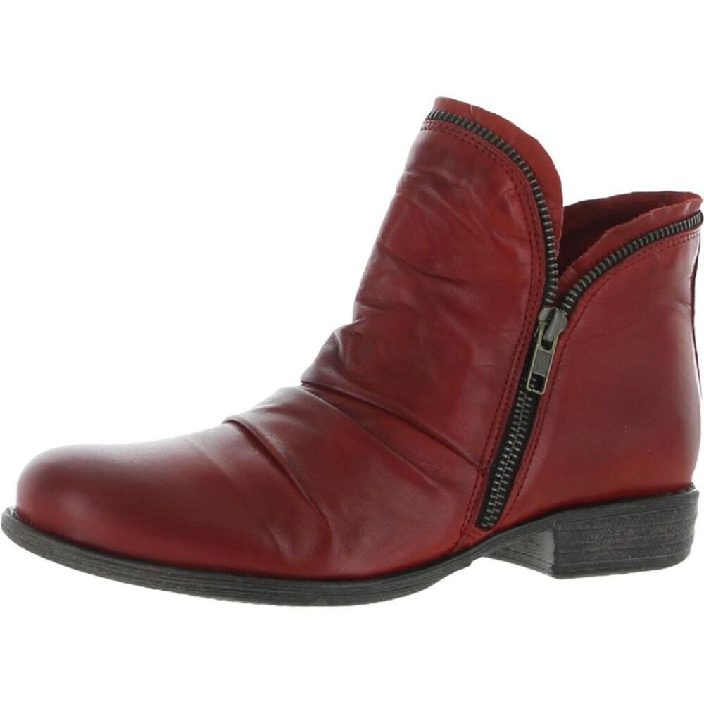 Miz Mooz Red Ankle Boots